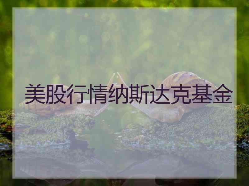 美股行情纳斯达克基金