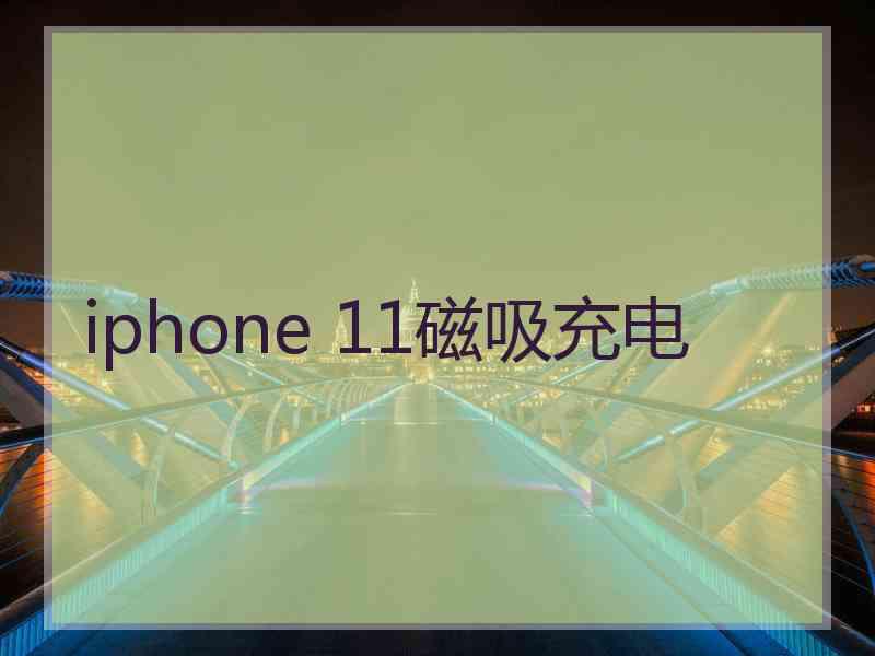 iphone 11磁吸充电