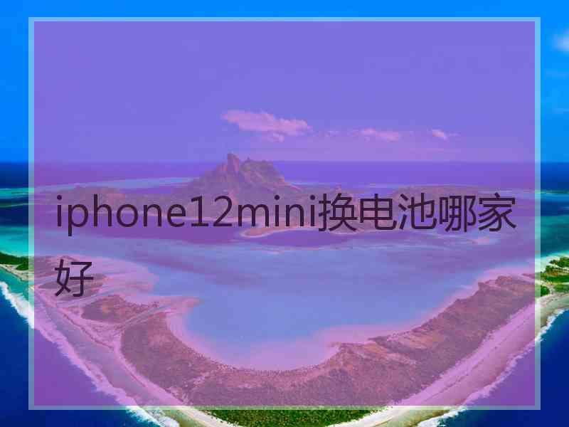 iphone12mini换电池哪家好