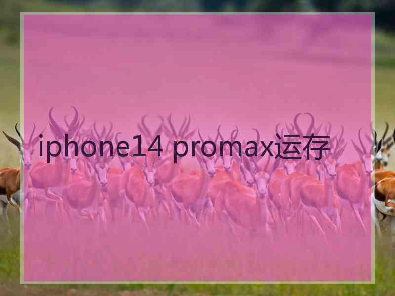 iphone14 promax运存