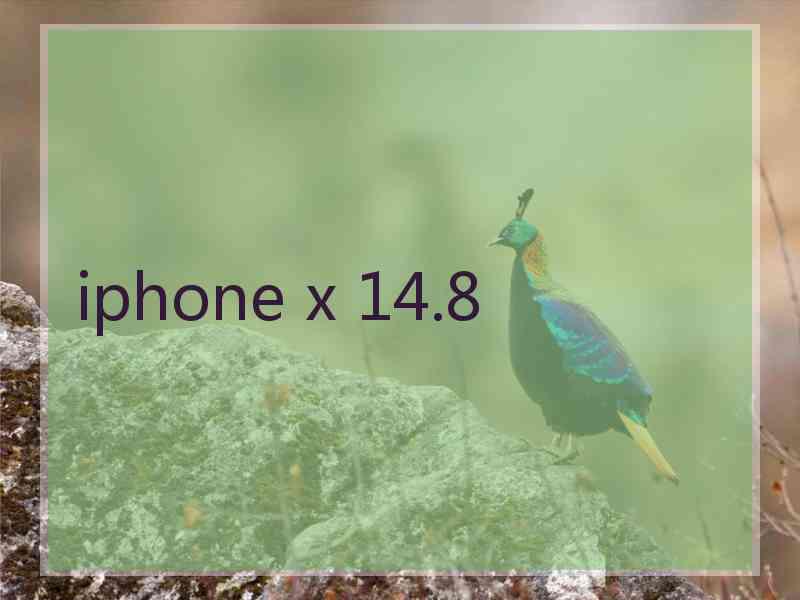 iphone x 14.8