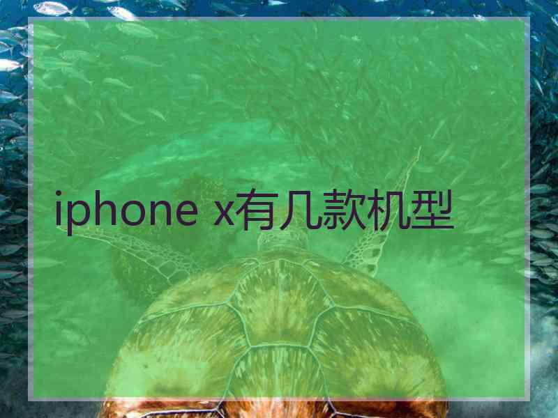 iphone x有几款机型