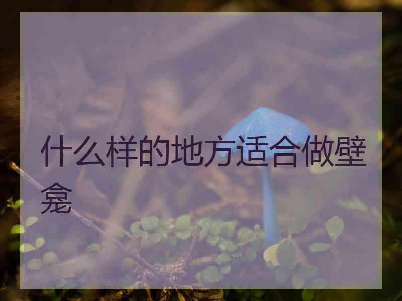 什么样的地方适合做壁龛