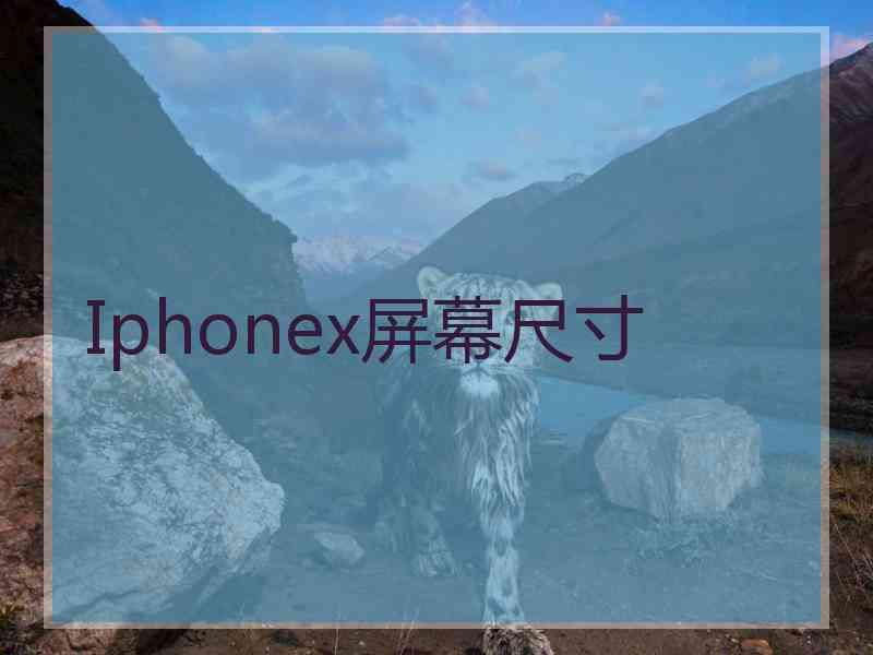 Iphonex屏幕尺寸