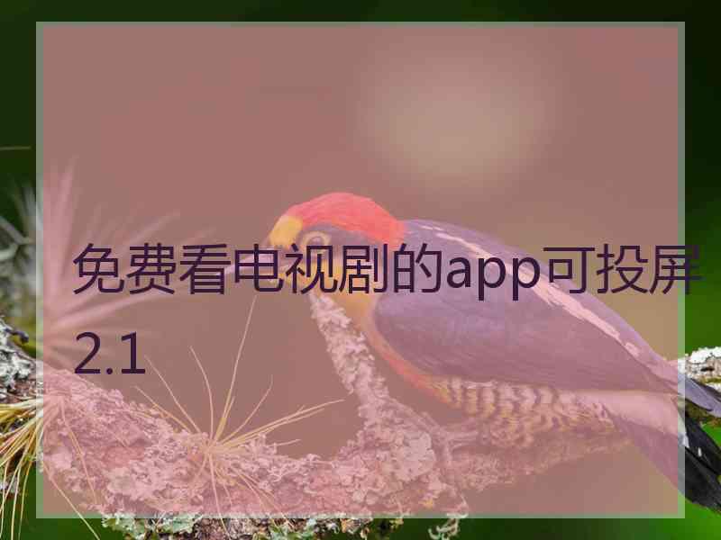 免费看电视剧的app可投屏2.1