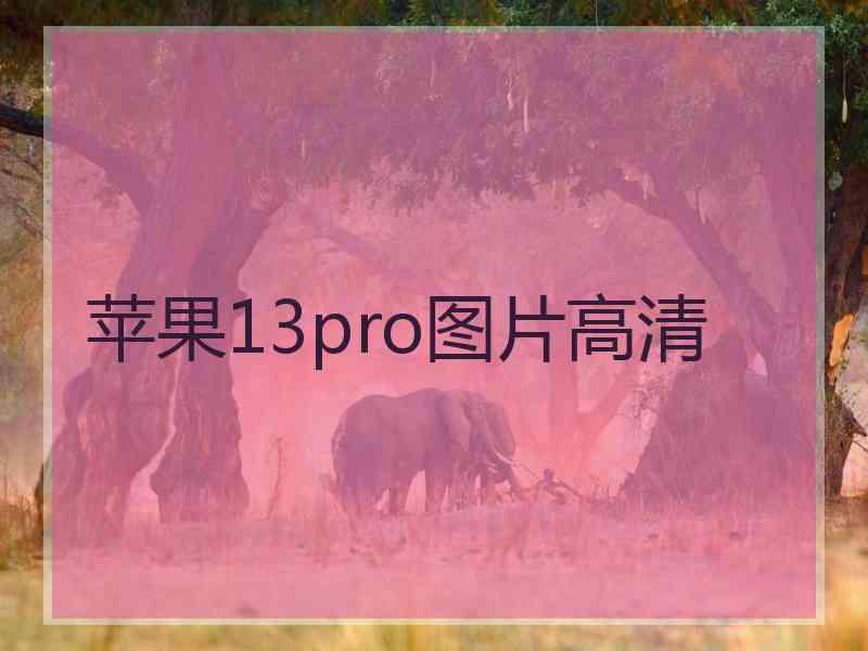 苹果13pro图片高清