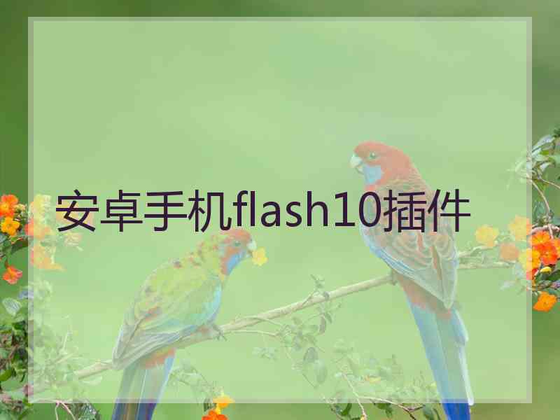 安卓手机flash10插件