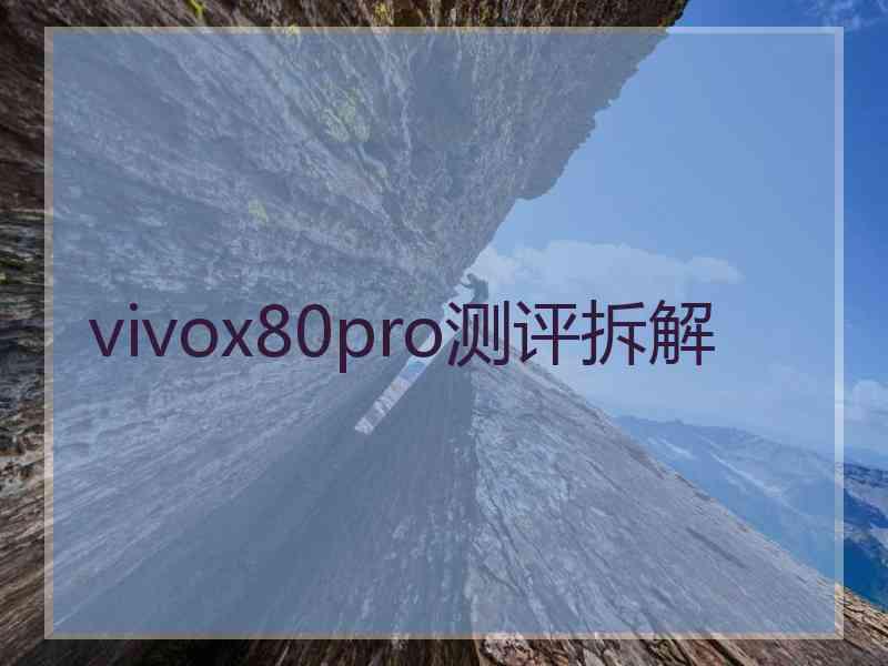 vivox80pro测评拆解