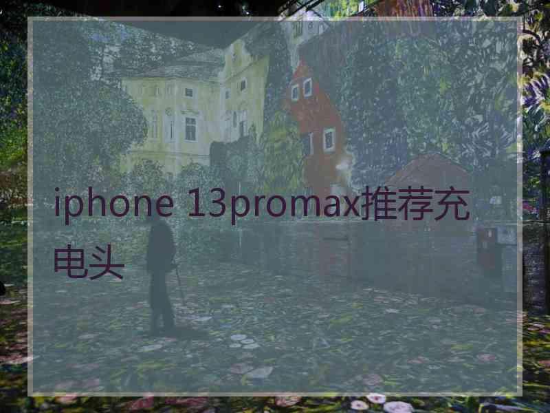 iphone 13promax推荐充电头