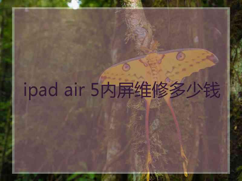 ipad air 5内屏维修多少钱