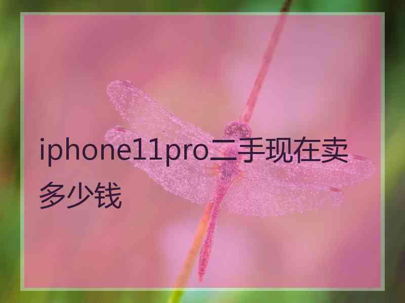 iphone11pro二手现在卖多少钱