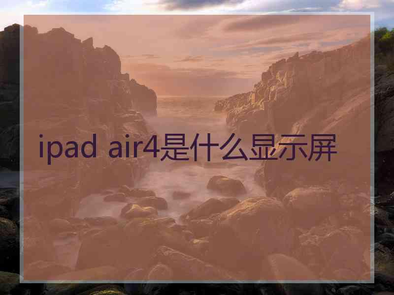 ipad air4是什么显示屏