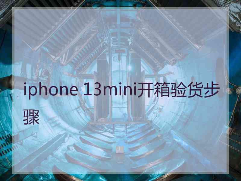 iphone 13mini开箱验货步骤