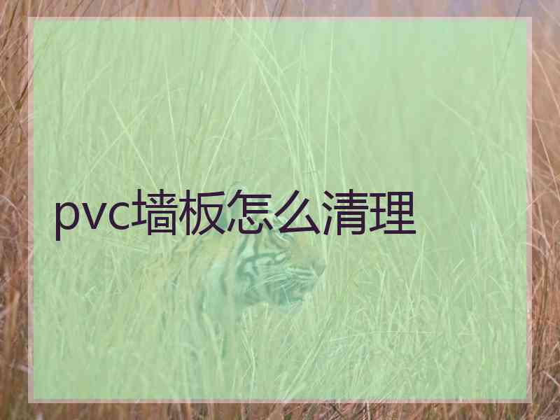 pvc墙板怎么清理