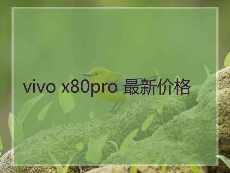 vivo x80pro 最新价格