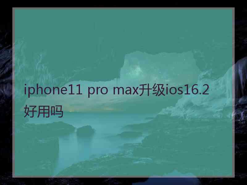 iphone11 pro max升级ios16.2好用吗