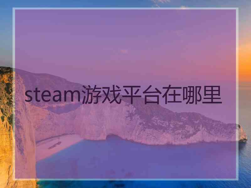 steam游戏平台在哪里