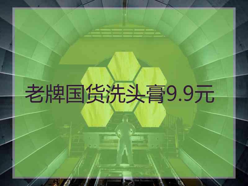 老牌国货洗头膏9.9元