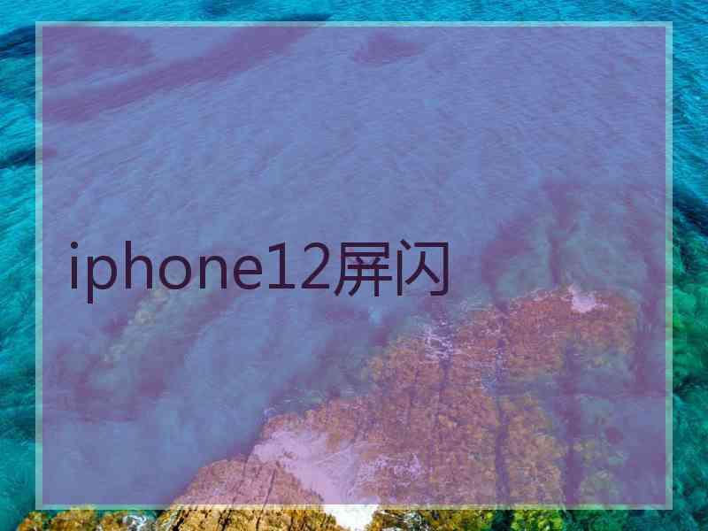 iphone12屏闪