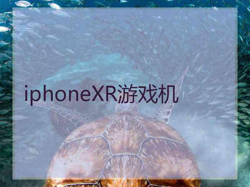 iphoneXR游戏机