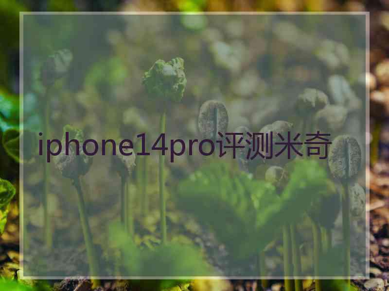 iphone14pro评测米奇