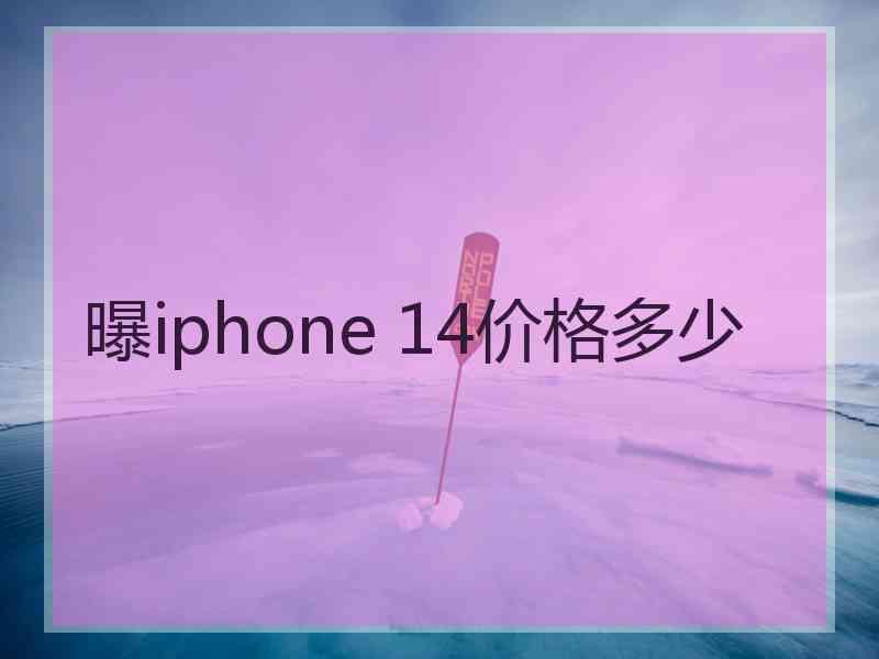 曝iphone 14价格多少