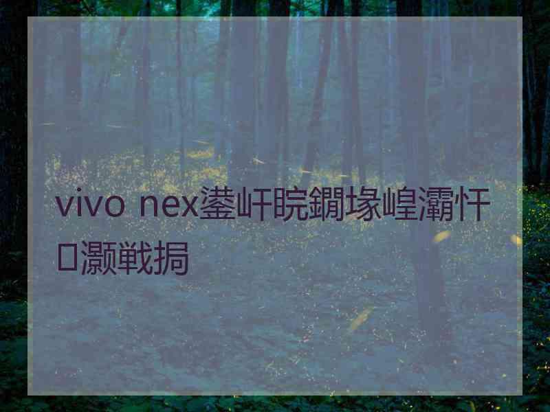 vivo nex鍙屽睆鐗堟崲灞忓灏戦挶