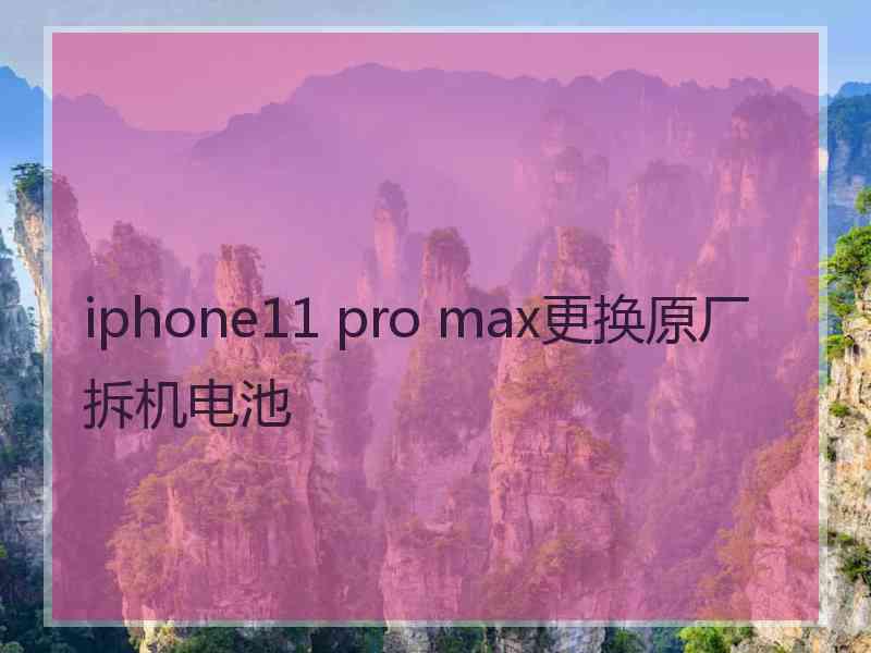 iphone11 pro max更换原厂拆机电池