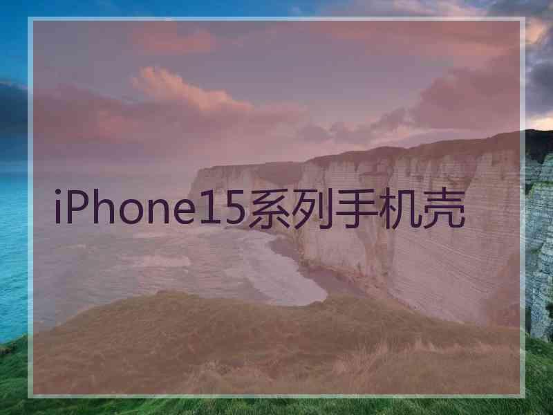 iPhone15系列手机壳