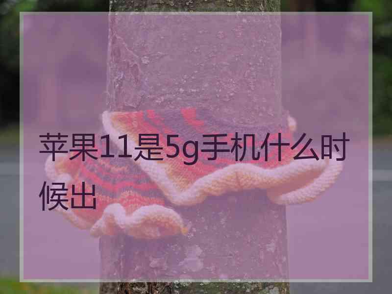 苹果11是5g手机什么时候出