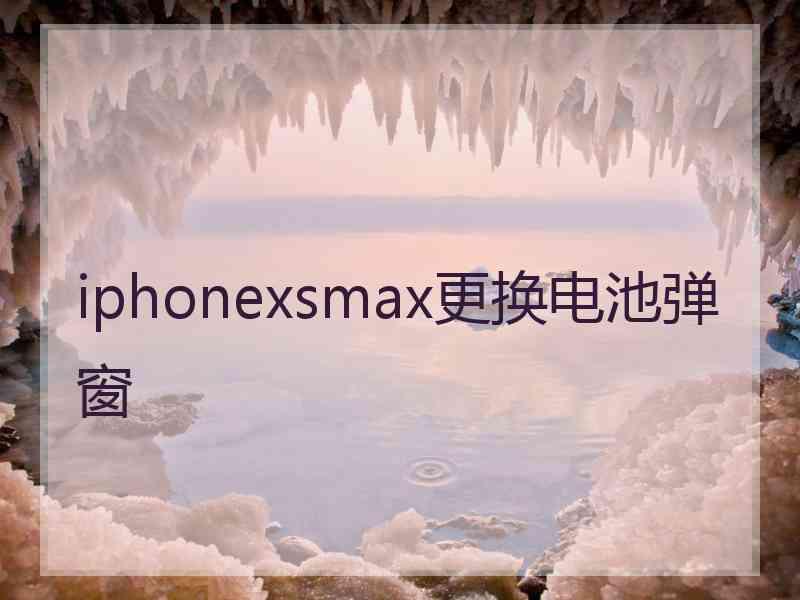 iphonexsmax更换电池弹窗