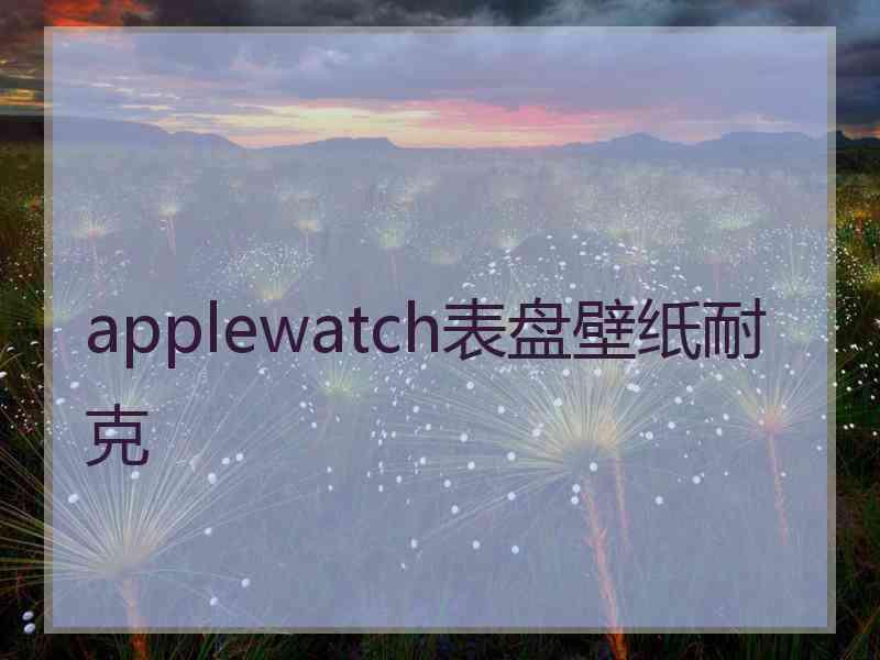 applewatch表盘壁纸耐克