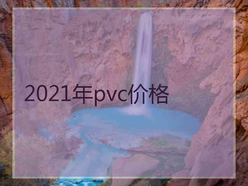 2021年pvc价格