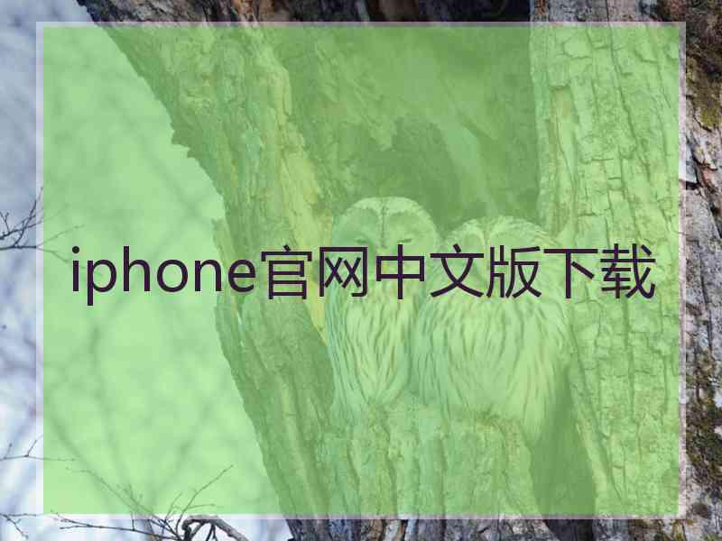 iphone官网中文版下载