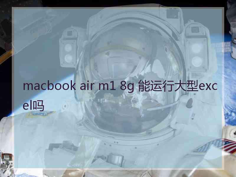 macbook air m1 8g 能运行大型excel吗