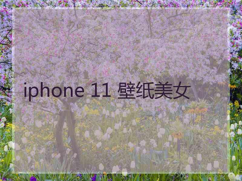 iphone 11 壁纸美女