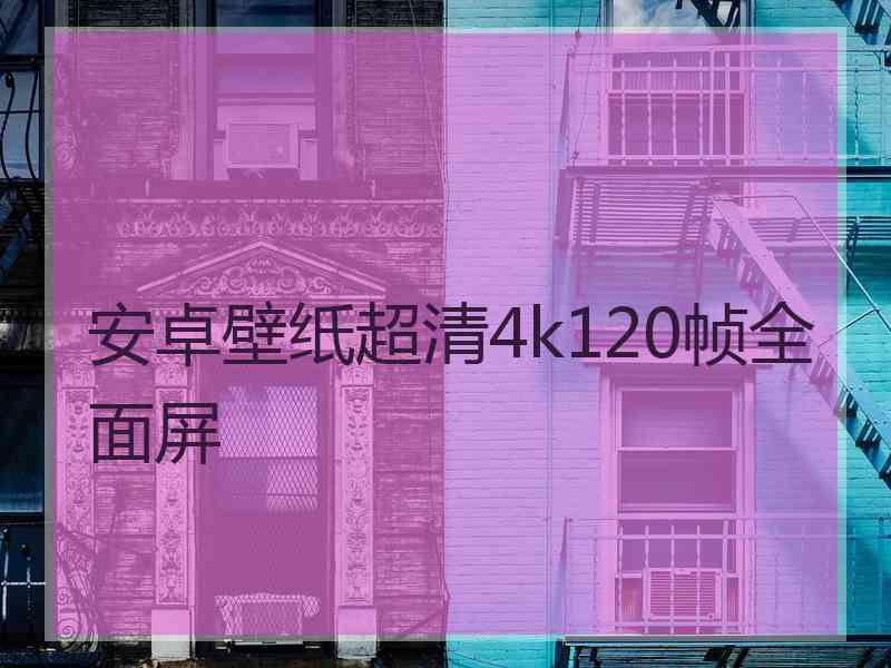 安卓壁纸超清4k120帧全面屏