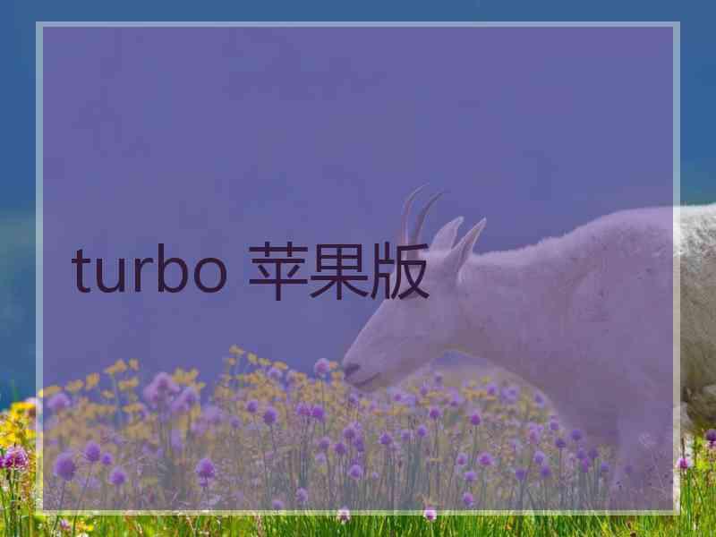 turbo 苹果版