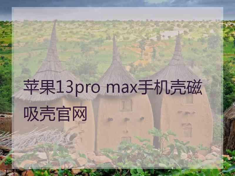 苹果13pro max手机壳磁吸壳官网