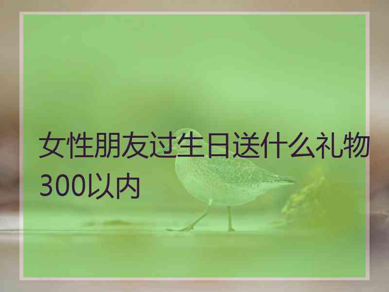 女性朋友过生日送什么礼物300以内