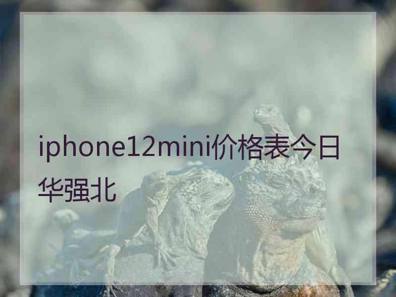 iphone12mini价格表今日华强北