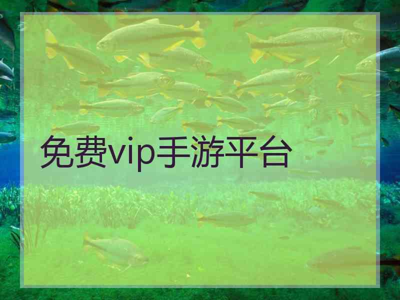 免费vip手游平台