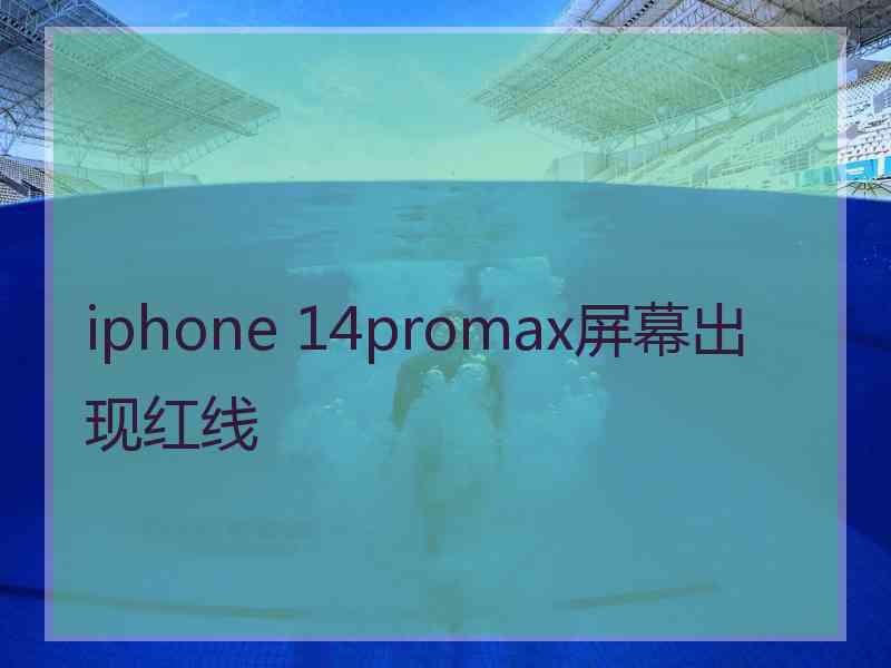 iphone 14promax屏幕出现红线