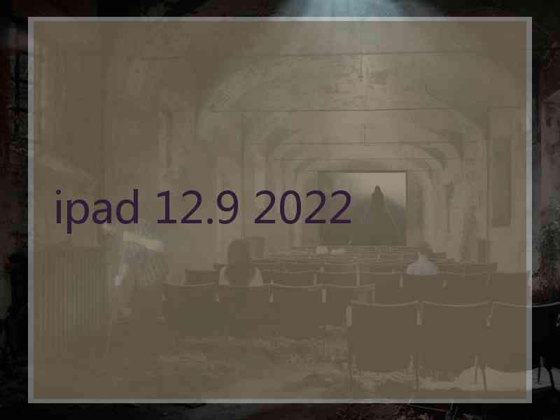 ipad 12.9 2022