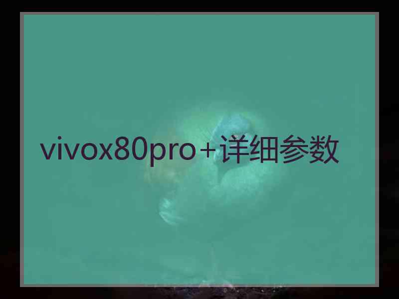 vivox80pro+详细参数