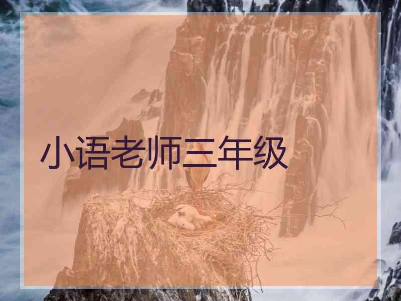 小语老师三年级