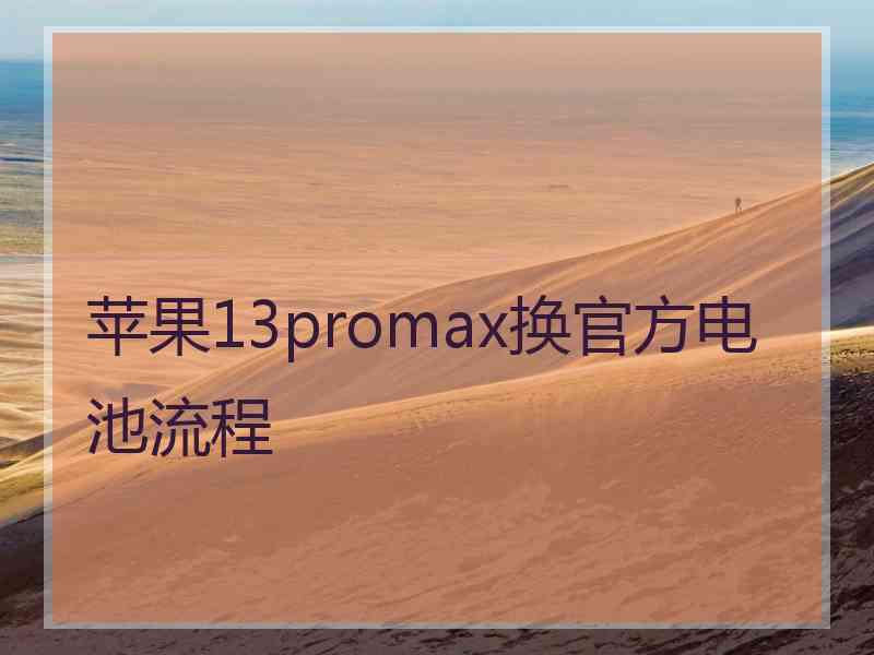 苹果13promax换官方电池流程