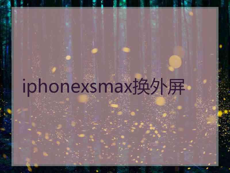 iphonexsmax换外屏