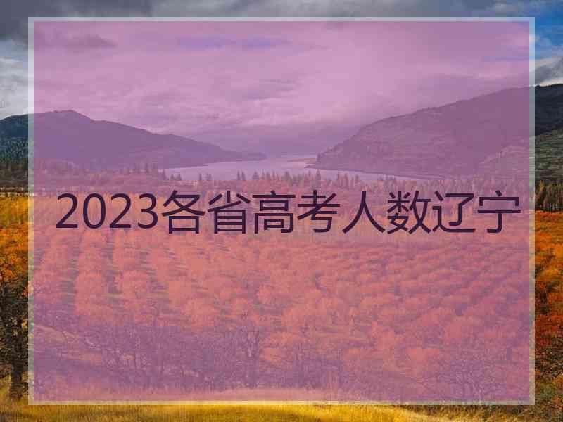 2023各省高考人数辽宁