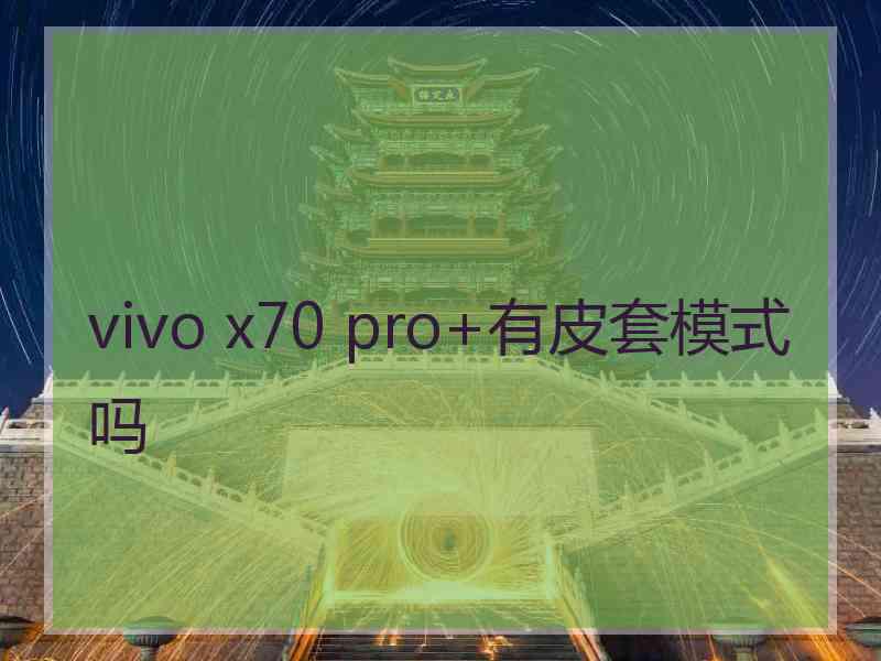 vivo x70 pro+有皮套模式吗